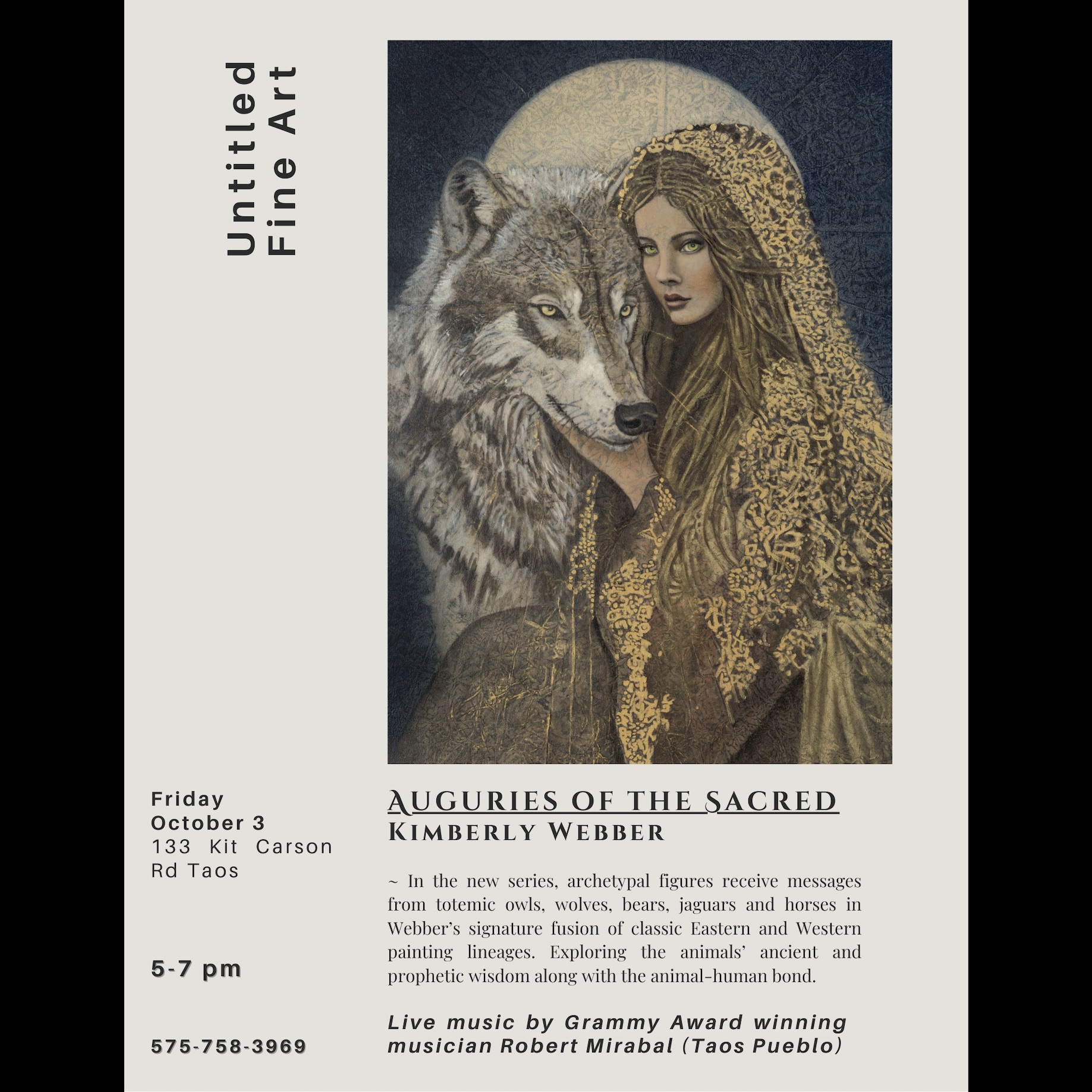 Auguries of the Sacred Opens Friday October 3, 2025 | kimberly webber