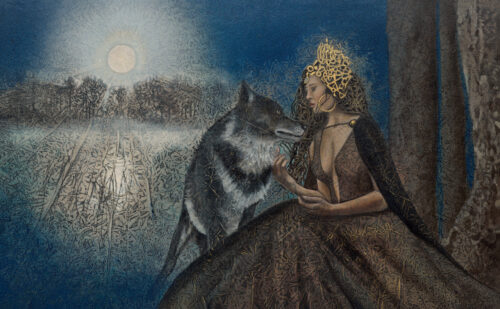 Edgelands | 18" x 29" rice paper, earth pigments, encaustic, oil on panel