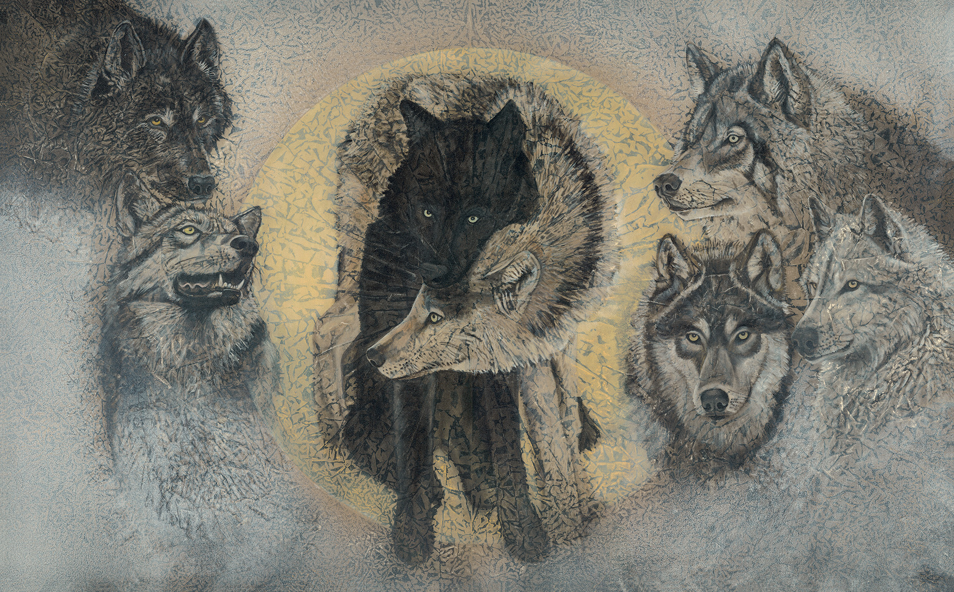Timber | 36 x 58" rice paper, earth pigments, encaustic, oil on canvas
